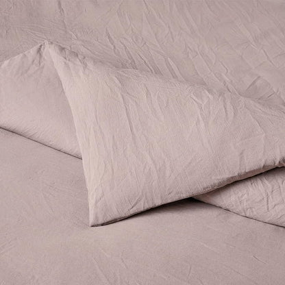 Amazon Basics Brushed Microfiber Comforter Set, Extra Soft with Natural Texture, 3-Piece, Queen/Full, Purple