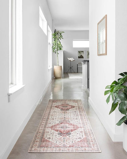 Loloi Skye Collection SKY-02 Ivory/Berry 9'-0" x 12'-0" Area Rug