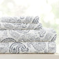 Linen Market Double-Brushed Patterned Microfiber Queen Sheet Set 4 Piece – Oeko-TEX Certified Ultra Soft & Wrinkle-Free - 16" Deep Pocket Sheets - Easy Care Queen Size - Coarse Paisley Navy