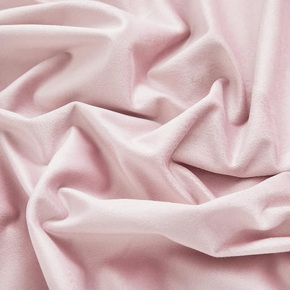 RYB HOME Pink Velvet Curtains 84 inches- Blackout Curtains for Living Room, Thermal Insulated Noise Reducing Panels Soft Luxury Window Decor for Bedroom, Blush Pink, W52 x L84 inches, 2 Panels