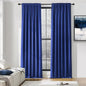 DONREN 90 Inch Curtains Blackout Thermal Insulated Rod Pocket Curtain Panels for Living Room (52 W x 90 L,2 Panels,Royal Blue)