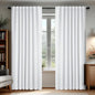 Deconovo Blackout Curtains, Thermal Insulated, W70 x L108 2 Panels, Back Tab, Machine Washable, Room-Darkening Drapes for Bedroom/Living Room Pure White