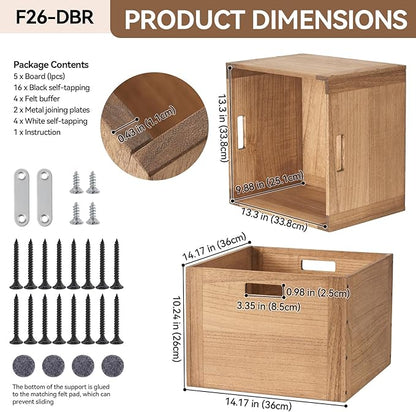 KIRIGEN Modular Open Storage Cube F26-DBR