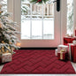 hicorfe Front Door Mat Outside Entrance,20"x31.5" Absorbent Muddy Dirt Resist Welcome Door Mats Outdoor Indoor,Stain and Fade Resistant,Non Slip Backing Entry Mat Doormat for Entryway(Red)