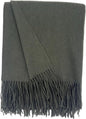 Alashan Cashmere Blend Ripple Finish Woven Throw (Olive)