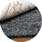 BAGAIL Felt and Natural Rubber Backing Rug Pads 1/4” Thick, Round 4 Ft Non Slip Carpet Gripper Keep Rugs in Place, Under Area Rug Protective Cushioned Pads, Carpet Runners, Hardwood Floors Protection