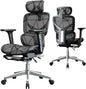 Office Chair with 3D Adjustable Lumbar Support,Ergonomic Computer Chair,Adjustable Headrest and Armrests, 400lbs Capacity,Tilt-Swivel,Premium Mesh Desk Chair for Office,Home & Gaming (Black)