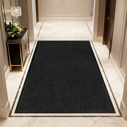 2ft x 15ft Front Door Mat Indoor Outdoor Entrance, Commercial Heavy Duty Entryway Matt, Non-Slip Rubber Backing Low Profile Doormat, Waterproof Dirt Trapper Welcome Mat for High Traffic Area