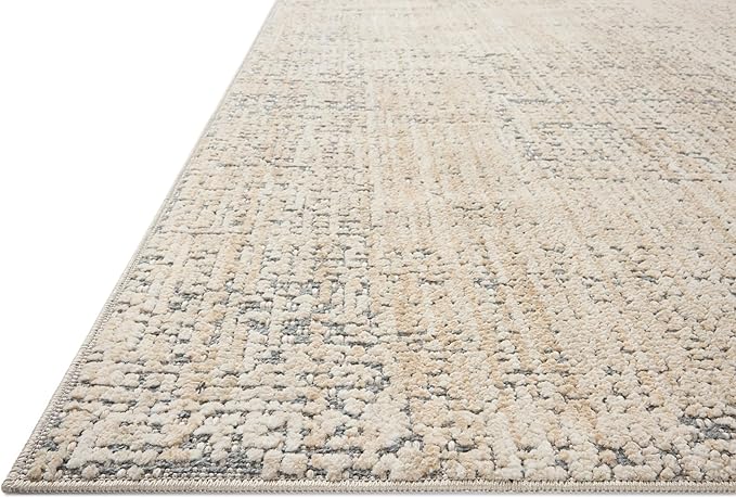 Loloi Amber Lewis Bexley Collection BEX-03 Natural/Slate 2'-7" x 10'-0" Runner Rug Neutral, Textured, Living, Bedroom, Dining, Carpet