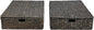 happimess BSK2015C-SET2 Holden 30" Classic Costal Hand-Woven Hyacinth Wicker Under Bed Storage Basket with for Storage and Decoration in Bathroom, Bedroom, Closet, Entryway, Black (Set of 2)
