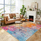 Lahome Modern Abstract Washable Living Room Rug, Colorful 8x10 Area Rugs for Bedroom Girls Kids Non Slip Low Pile, Large Soft Indoor Accent Carpet for Dining Room Table Home Decor