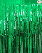 GOER 3.2 ft x 9.8 ft Metallic Tinsel Foil Fringe Curtains Party Photo Backdrop Party Streamers for St. Patrick's Day,Graduation,New Year Eve Decorations Christmas Wedding Decor (Green,3 Packs)