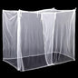 4 Corners Mosquito Net for Mosquiteros para Camas Bed Canopies Netting Bed Drapes Rectangular Mosquito Mesh for Camping Home Outdoor Travel(White,L75 X W35.5 X H59 Inch,1 Opening)