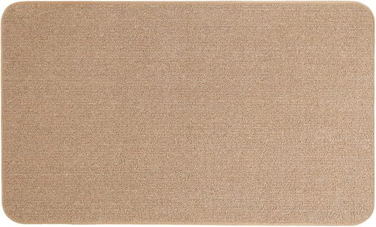 House, Home and More Skid-Resistant Carpet Indoor Area Rug Floor Mat - Pebble Beige - 3 Ft X 5 Ft - Non Slip Rubber Backing, Stain Resistant, Dog Friendly, Living Room Bedroom Kitchen Entryway