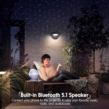 Rossetta Star Projector, Galaxy Light Projector White Noise Bluetooth Speaker with Remote Control, Aurora Projector Starry Night Light Projector for Kids Adults, Home Theater, Ceiling, Home Decor