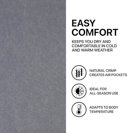 | Wool Blanket/Throw | 100% New Zealand Wool | Perfect for Home and Outdoors | Virgin Wool Throw with Fringes 55"x79"(140 x 200 cm)