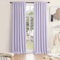 DONREN 96 Inches Long 2 Panels Blackout Curtain Panels for Bedroom - Rod Pocket Thermal Insulated Drapes for Living Room(Lavender Purple,52 W x 96 L)