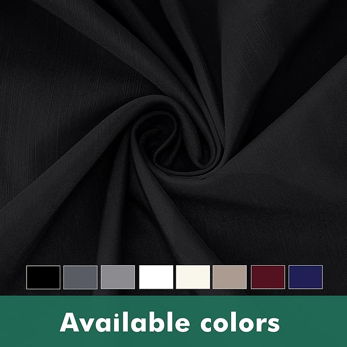 Biscaynebay Wrap Around Bed Skirts with Split Corners for King Beds 15" Drop, Black Adjustable Elastic Dust Ruffles Easy Fit Wrinkle Resistant Silky Luxurious Fabric Machine Washable