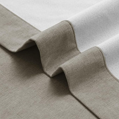 Macochico Extra Wide 100% Blackout Chenille Curtains 100" Wx96 L Thermal Drapes for Sliding Door Living Room Bedroom Auditorium Hotel Light Taupe Curtains Grommet Top with Tieback Classic 1 Panel