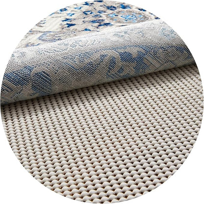 Veken 5x5 Ft Round Rug Pad Gripper for Hardwood Floors, Circle Non Slip Rug Pads for Area Rugs, Thick Rug Grippers for Tile Floors, Under Carpet Anti Skid Mat, Keep Your Rugs Safe and in Place