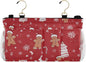Bedside Caddy Hanging Bunk Bed Caddy Bed Organizer Hanging Pocket with 2 Hooks Bedside Storage Organizer Pocket Bag Holder Gingerbread Christmas Tree01