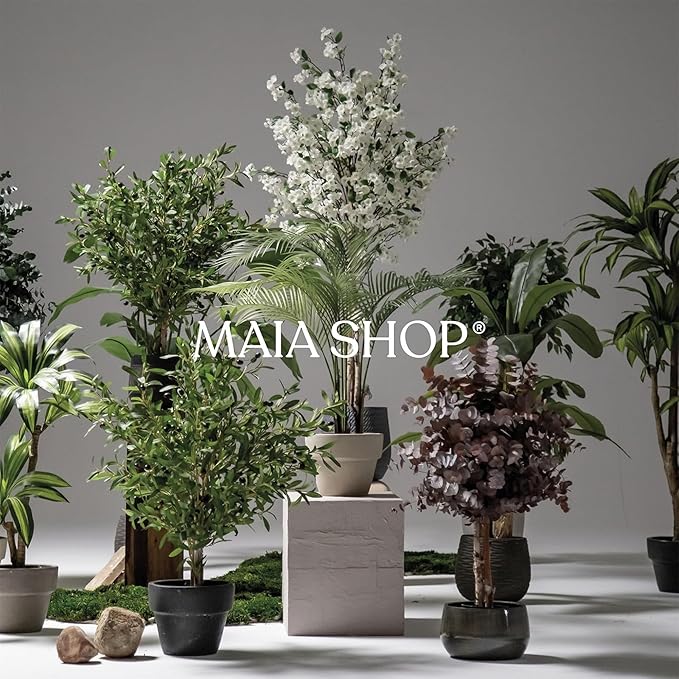 Maia Shop 3ft 5in Artificial Eucalyptus Tree Plant for House, Apartment or Office – Realistic Fake Indoor Plants for Living Room, Kitchen, Bedroom, Entryway or Bathroom – Faux Greenery for Home Décor