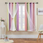 XiDi Curtains for Bedroom Decor, Rainbow Pink PurpleYellow52/54/1