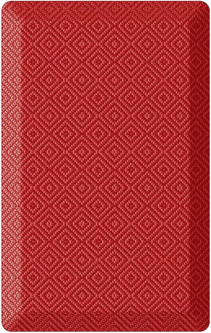 Ophanie Kitchen Mats for Floor, 3/4 Inch Thick Kitchen Rugs, 20''x32'' Anti Fatigue Standing Cushioned Mat, Waterproof,Comfort Ergonomic Mat for Office, Home, Sink, Red Non-Slip Bottom