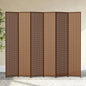 6 Panel Room Divider and Extra Wide Folding Privacy Screen, 94.5" W x 67" H, Bamboo Room Divider for Room Separation.