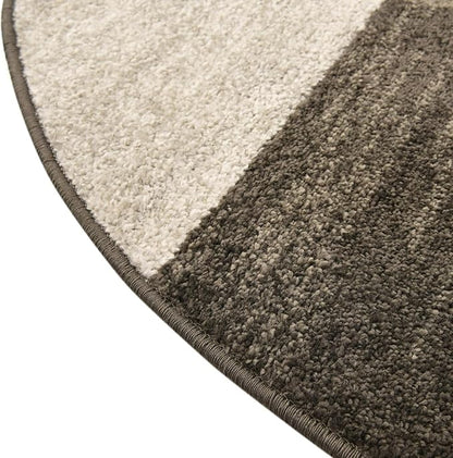Unique Loom Autumn Collection Area Rug - Providence (3' 3" Round, Gray/ Ivory)