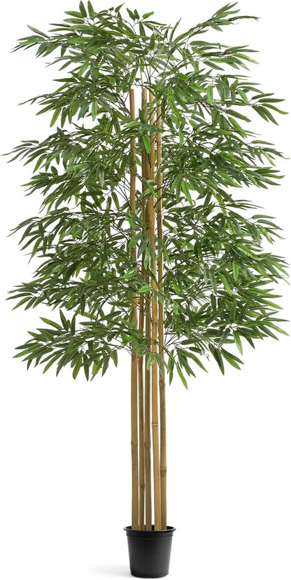Maia Shop 71in Artificial Bamboo Tree Plant for House, Apartment or Office – Realistic Fake Indoor Plants for Living Room, Bedroom, Bathroom, Entryway or Patio – Faux Greenery for Home Décor