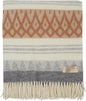 | Wool Blanket/Throw | 100% New Zealand Wool | Perfect for Home and Outdoors | Virgin Wool Throw with Fringes 75"x87" (190 x 220 cm)