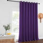 NICETOWN Blackout Patio Curtains 100 x 144 Inches Long for Sliding Door Extral Wide Blackout Curtain Panels Thermal Insulated Room Divider - Grommet Top, 100" W x 144" L, 1 Panel, Royal Purple