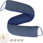 TORRAMI 36" Door Draft Stopper Under Bottom Insulation Noise Air Stopper 2.1LB,Draft Stopper Guard Seal for Doors and Windows - Dark Blue