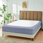 Biscaynebay Decorative Box Spring Cover Queen Size, Silver Grey Luxurious Jersey Knitting Stretchy Wrap Around 4 Sides Bed Skirt for Home/Hotels, Easy Fit Wrinkle & Fade Free Machine Washable