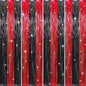 GOER 3.2 ft x8.2 ft Metallic Tinsel Foil Fringe Curtains Party Photo Backdrop Party Streamers for Birthday,Graduation,New Year Eve Decorations Wedding Decor (4 Pcs,Black&Red)