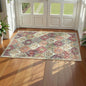 Lahome Washable Entryway Rug, 2x4 Kitchen Rugs for Entryway Bathroom, Non-Slip Indoor Door Mat Ultra-Thin, Small Oriental Throw Carpet for Bedroom Entry, Orange/Terracotta