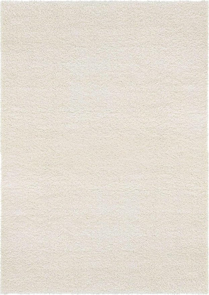 Unique Loom Solid Shag Collection Area Rug (10' x 13' 11" Rectangle, Snow White)