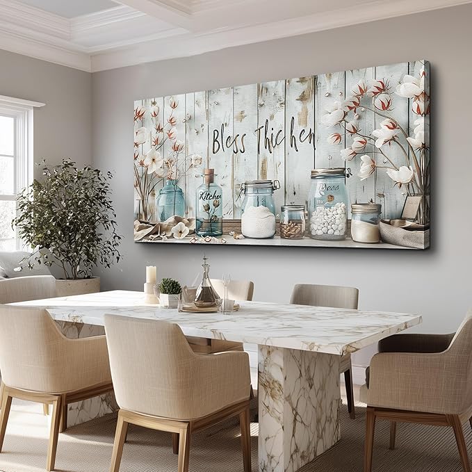 ERQINHUA Large Wall Decor Canvas Wall Art For Bedroom Living Room Decor Kitchen And Dining Room Painting Artwork Print For Home Decor Room For office Farmhouse Room Decoration Aesthetics 30x60 In