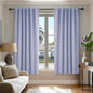 Deconovo Solid Back Tab and Rod Pocket Curtains Thermal Insulated Blackout Window Curtains for Kitchen 52Wx54L Inch Light Purple 2 Panels