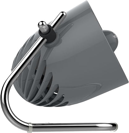 Vornado Pivot Personal Air Circulator Fan, 6-inch, Quiet Portable Travel Fan, 3 Speeds, Storm Gray