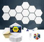 Self-Adhesive Acoustic Panels [390 lbs/yd³ Ultra-High Density], 2nd Generation Sound Absorbing Panel, Professional Level Sound Panel, Polyester Soundproof Foam [Size L, White]