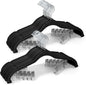 20 Pack Velvet Pants Hangers with Adjustable Clips, Heavy Duty Slim Non-Slip Flocked Hangers, Space-Saving Felt Clothes Hangers for Pants, Skirts, Jeans, and Dresses(Black)