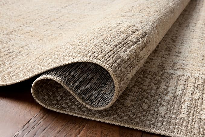 Loloi Amber Lewis Bexley Collection BEX-06 Natural/Taupe 2'-7" x 12'-0" Runner Rug Neutral, Textured, Living, Bedroom, Dining, Carpet