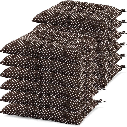 Geetery 12 Pcs Floor Pillows for Classroom Bulk Square Seating Cushions for Floor Chair School Kindergarten Reading Corner, 15.7'' Large Thick Meditation Cushions Yoga Nursery Daycare (Polka Dots)