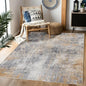 Area Rug 5×7, Vintage Boho Rug,Ultra-Soft Low Pile, Washable, Non Slip,Stain Resistant Printed Carpet for Living Room Bedrooms Playroom Office Kitchen, Gold/Grey
