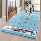 Muddy Mat® | Super Absorbent Door Mat Indoor, Microfiber Quick Dry Chenille Entryway Rug, Non-Slip Front Door Mat, Indoor Mats for Entryway, Machine Washable Pet Rug, Sky Blue 24" x 96"