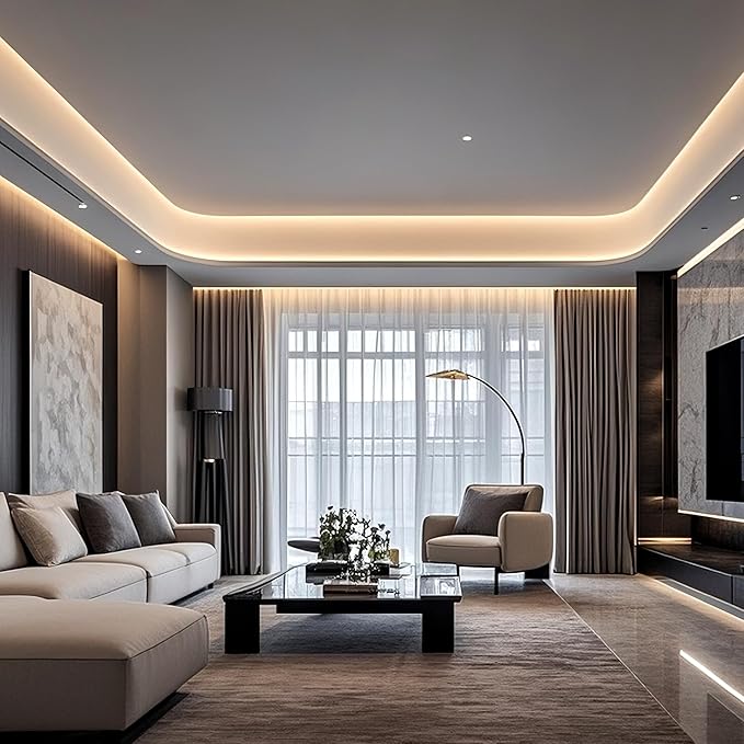 COB LED Strip Lights Warm White,24V Dimmable led Light Strip KIT with Remote and app Control,3000K 50FT/15m 8mm Wide Ra>90 Cuttable Flexible Strip Lights for Bedroom,Wardrobe,Cabinet