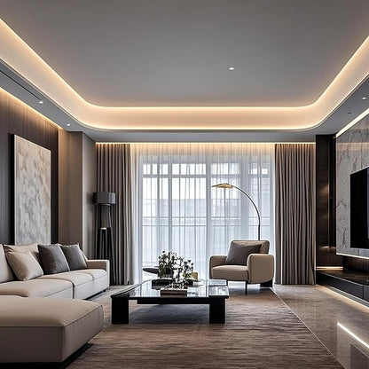 COB LED Strip Lights Warm White,24V Dimmable led Light Strip KIT with Remote and app Control,3000K 50FT/15m 8mm Wide Ra>90 Cuttable Flexible Strip Lights for Bedroom,Wardrobe,Cabinet