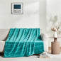 Sophia & William Throw Blanket for Couch Sofa(90x90 Inches) - Faux Fur Throw Soft Cozy, Gifts for Women, Teal